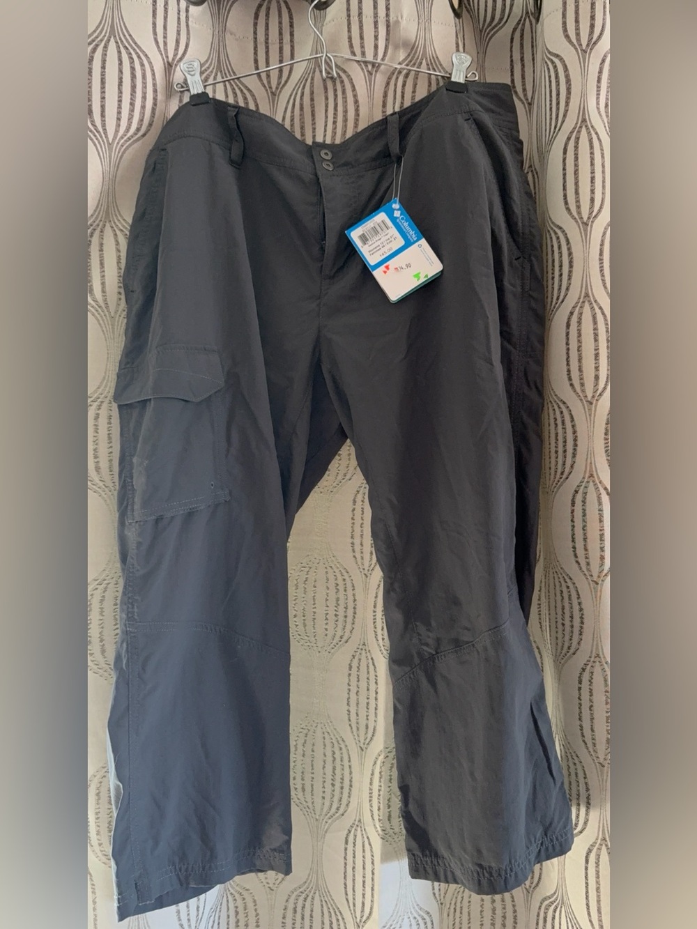 NWT Columbia Women's Kestrel Ridge Trail Hiking Capris Pants Sz 12 Grey UPF 50